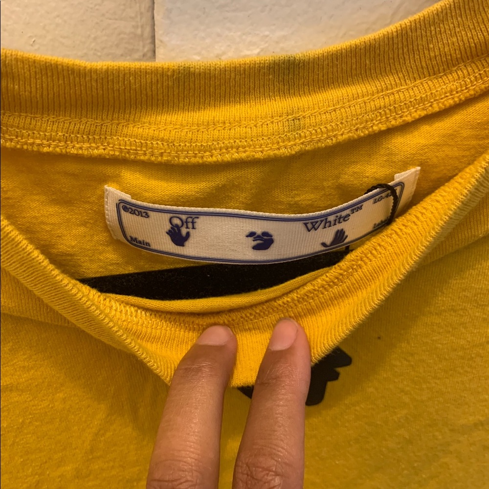 Yellow Off-White Shirt